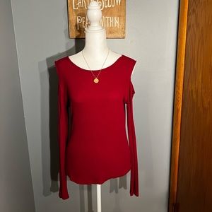 Dark Red Long Sleeve Shirt